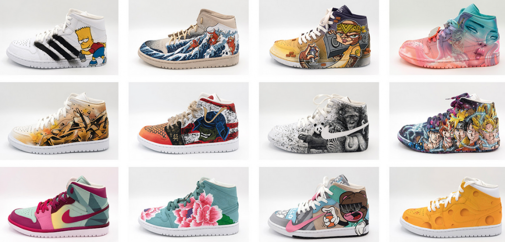 sneakers generation galerie sakura expo paris chaussures shoes mode air force nike street art